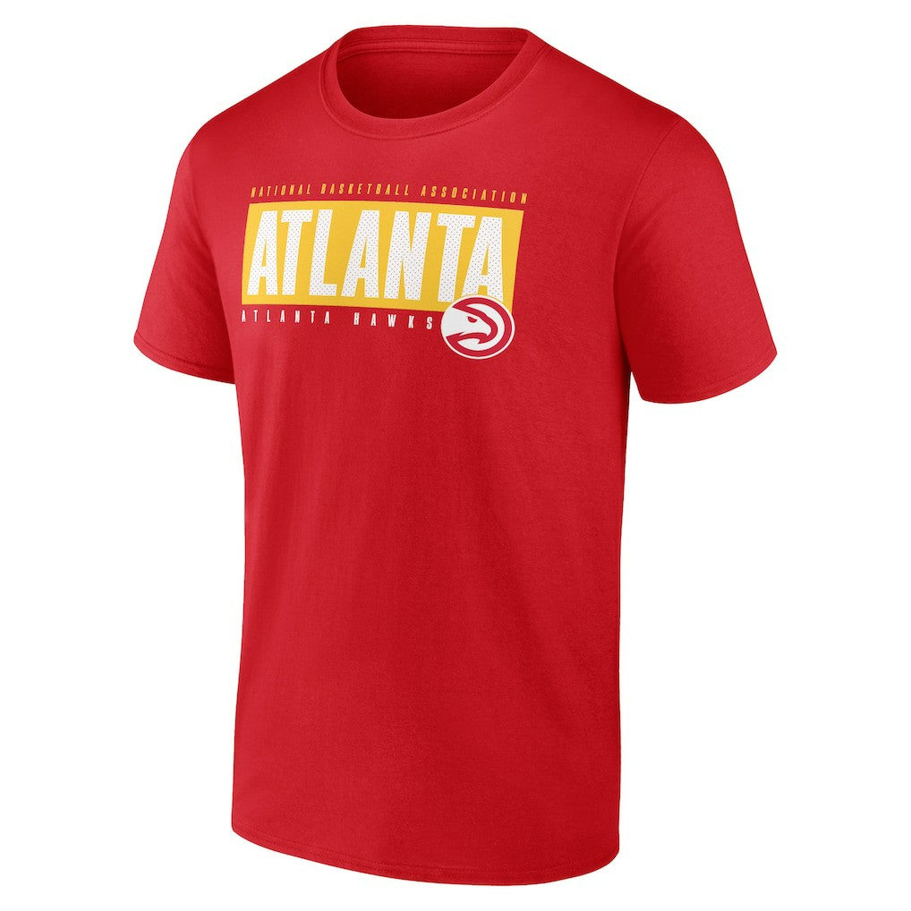 Atlanta Hawks Blocked Out T-Shirt - Red online