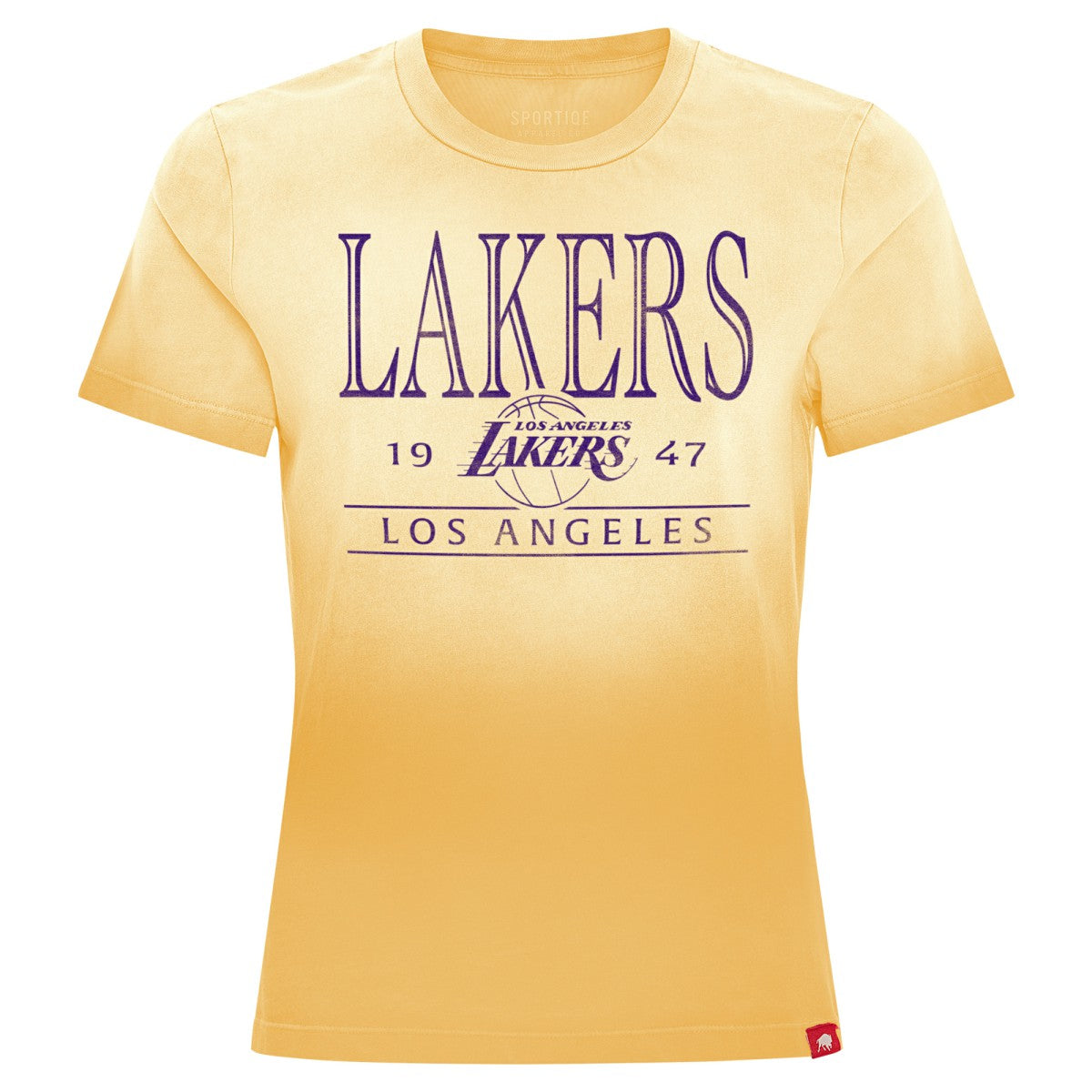 Los Angeles Lakers Sportiqe Women's Arcadia Sun-Dipped T-Shirt - Gold shop