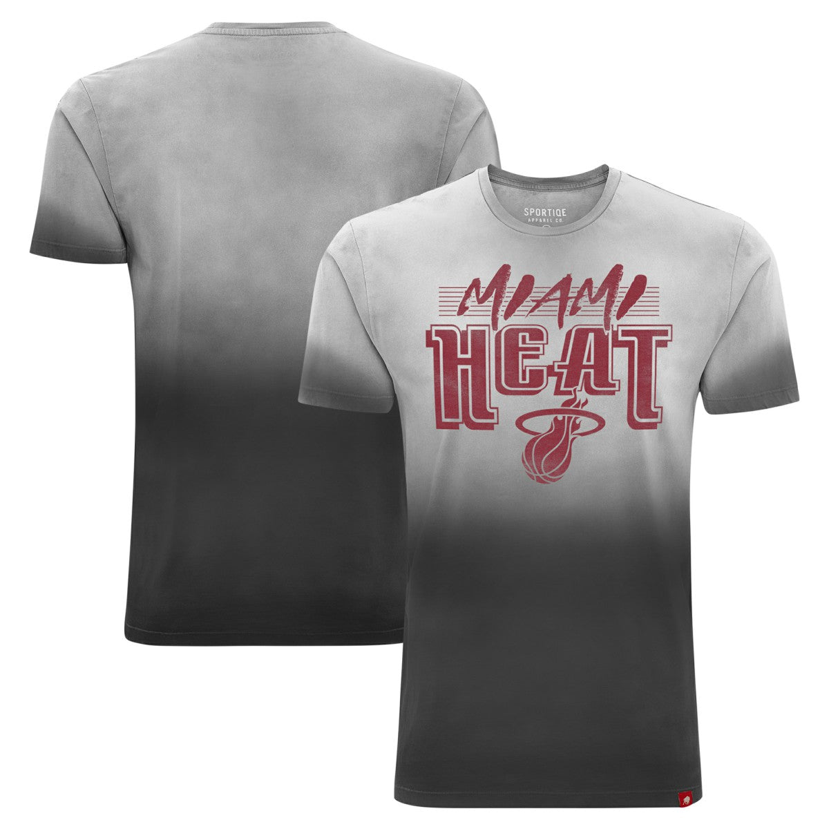 Miami Heat Sportiqe Unisex Bingham Sun-Fade T-Shirt - Black sale