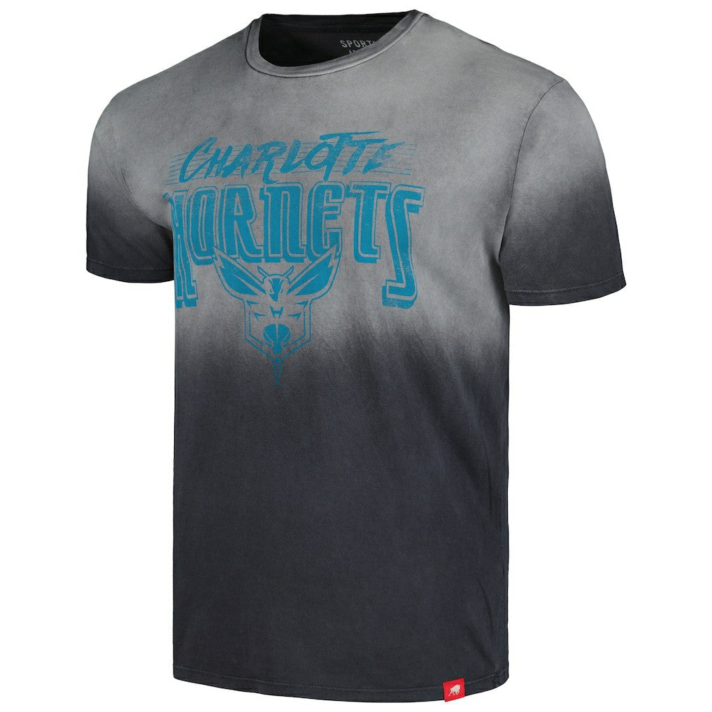 Charlotte Hornets Sportiqe Unisex Bingham Sun-Fade T-Shirt - Black online