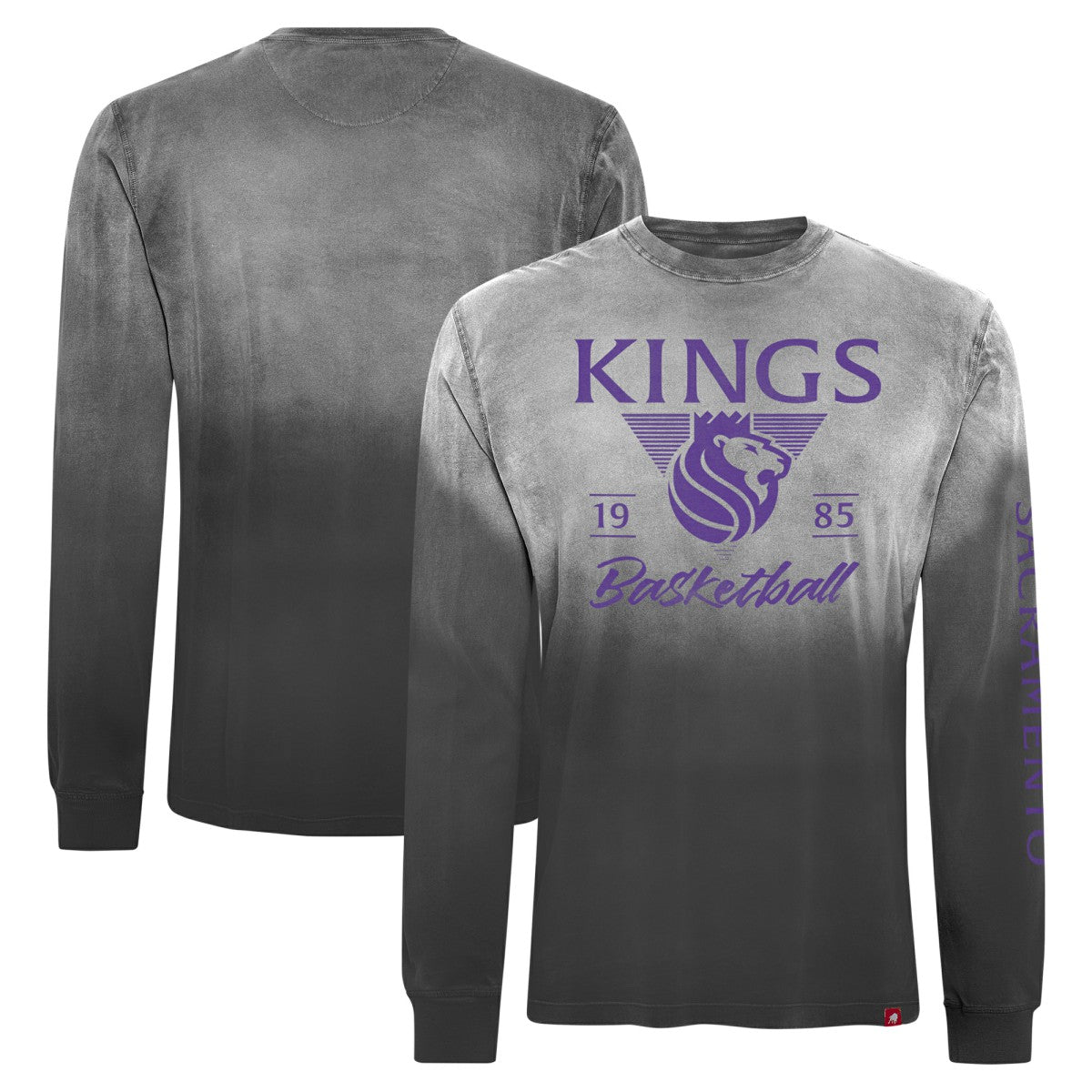 Sacramento Kings Sportiqe Unisex Mohave Sun-Dipped Long Sleeve T-Shirt - Black for sale
