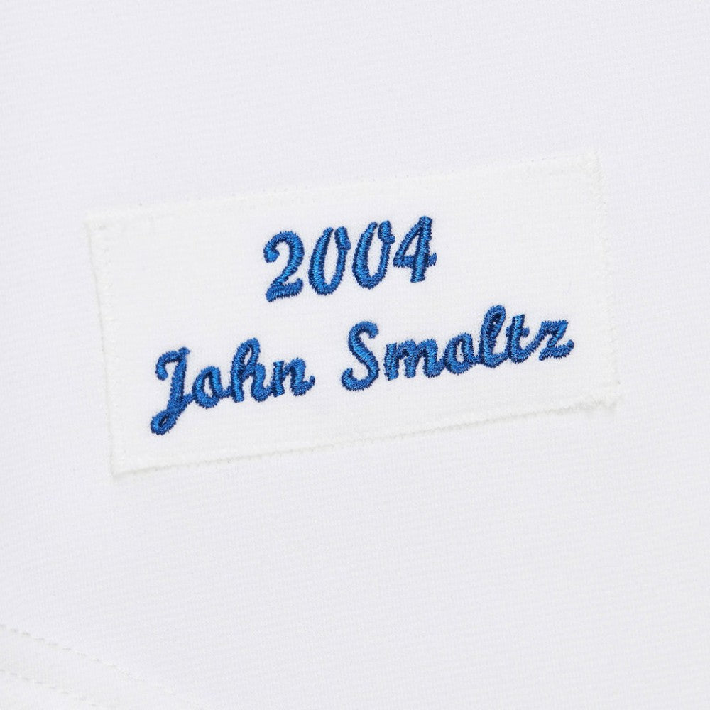 John Smoltz Atlanta Braves 2004 Cooperstown Collection Authentic Throwback Jersey - White | Mitchell & Ness