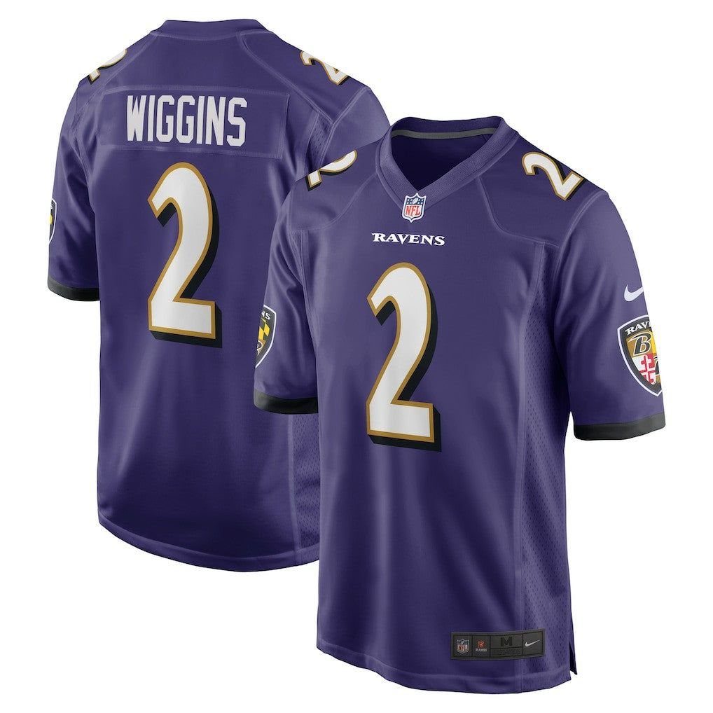 Nate Wiggins Baltimore Ravens Player Game Jersey - Purple | Nike discount