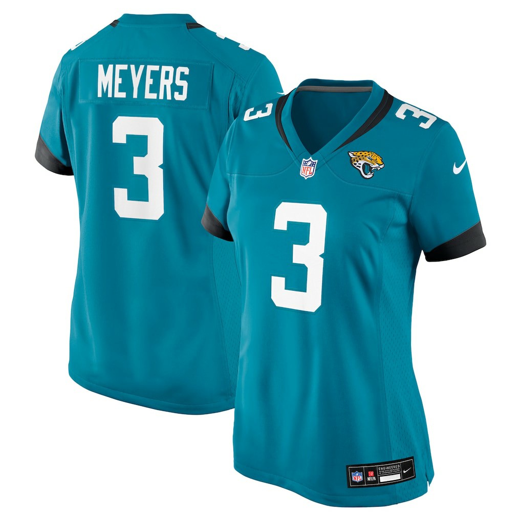 Jakobi Meyers Jacksonville Jaguars Women's Team Game Jersey - Teal | Nike on sale