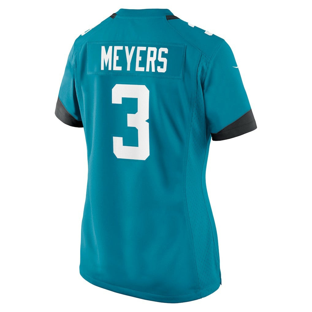 Jakobi Meyers Jacksonville Jaguars Women's Team Game Jersey - Teal | Nike on sale