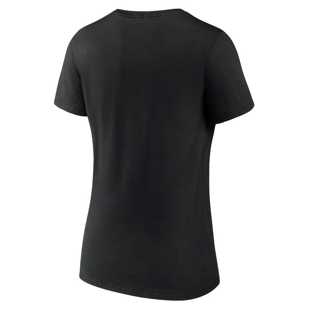 Carolina Panthers Women's Defensive Stand V-Neck T-Shirt - Black on sale