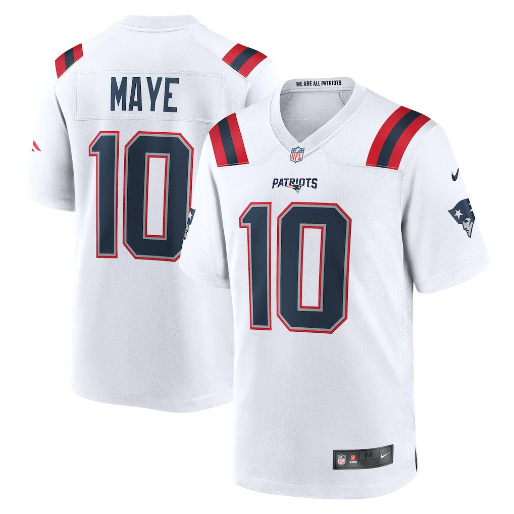 Drake Maye New England Patriots Player Game Jersey - White | Nike for sale