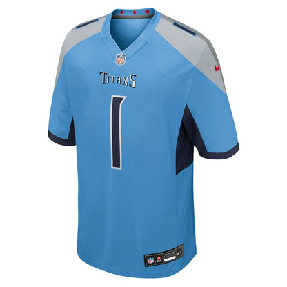 Cameron Ward Tennessee Titans 2025 NFL Draft First Round Pick Game Jersey - Light Blue | Nike on sale