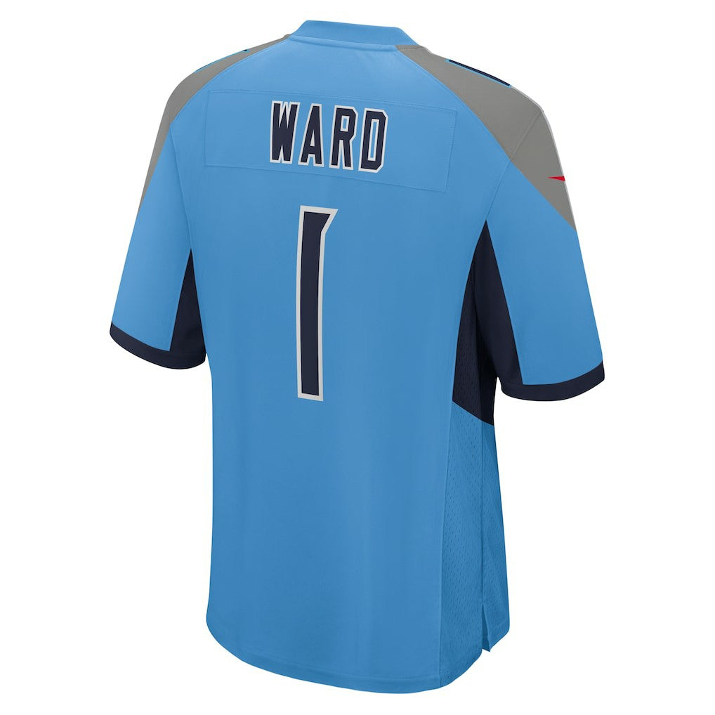 Cameron Ward Tennessee Titans 2025 NFL Draft First Round Pick Game Jersey - Light Blue | Nike on sale