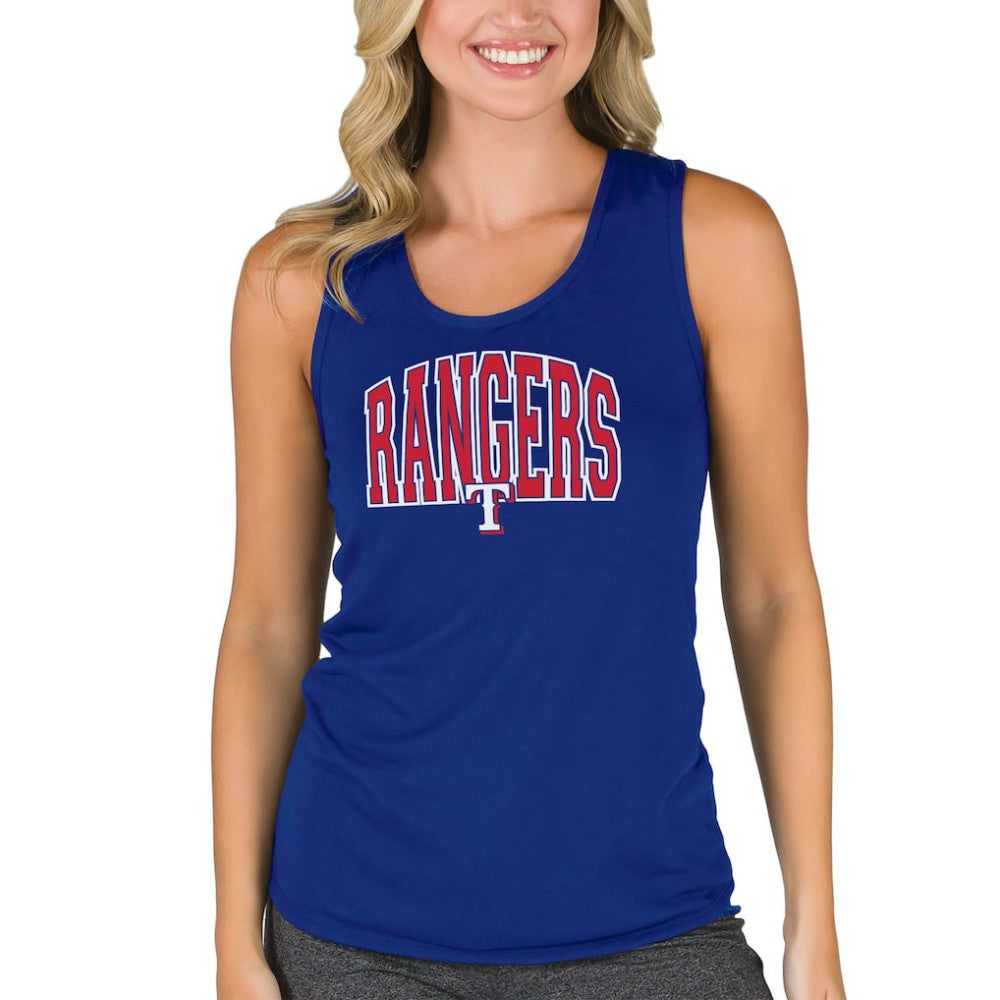 Texas Rangers Concepts Sport Women's Marathon Racerback Tank Top - Royal