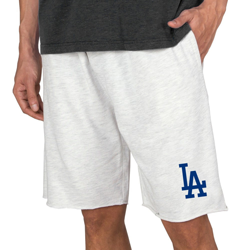 Los Angeles Dodgers Concepts Sport Mainstream Terry Tri-Blend Shorts - Oatmeal