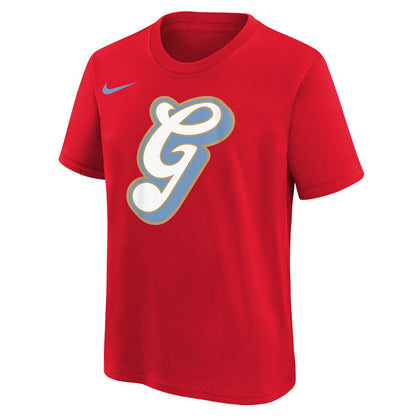 Memphis Grizzlies Youth 2025/26 City Edition Essential Logo T-Shirt - Red | Nike on sale