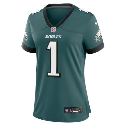 Jalen Hurts Philadelphia Eagles Women's Team Game Jersey - Midnight Green | Nike for sale