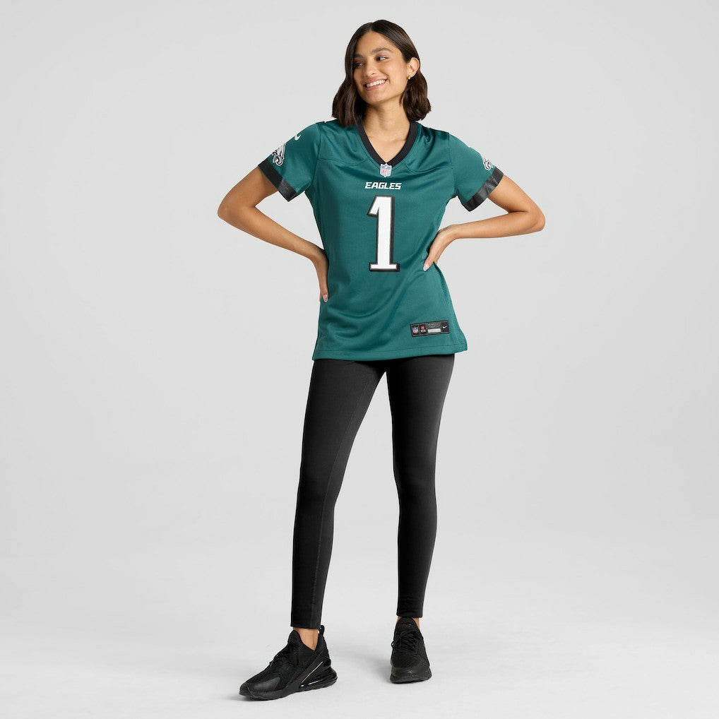 Jalen Hurts Philadelphia Eagles Women's Team Game Jersey - Midnight Green | Nike for sale