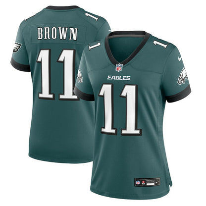 A.J. Brown Philadelphia Eagles Women's Team Game Jersey - Midnight Green | Nike sale
