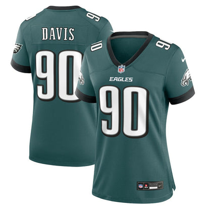 Jordan Davis Philadelphia Eagles Women's Team Game Jersey - Midnight Green | Nike on sale