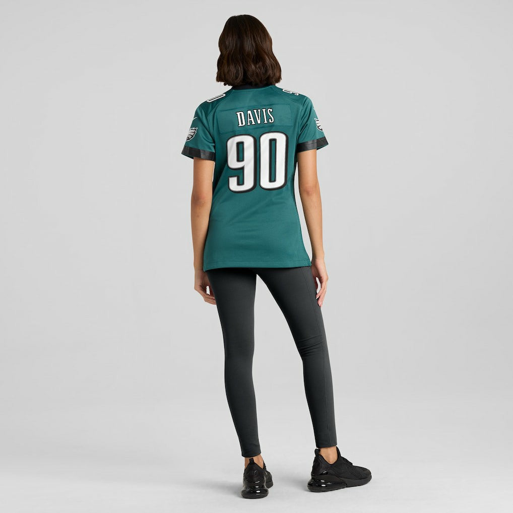Jordan Davis Philadelphia Eagles Women's Team Game Jersey - Midnight Green | Nike on sale