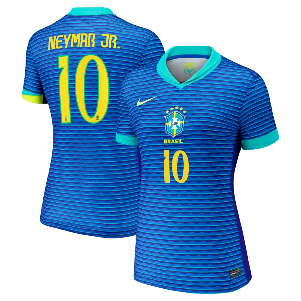 Neymar Jr. Brazil National Team Women's 2024 Away Stadium Replica Player Jersey – Blue | Nike on sale