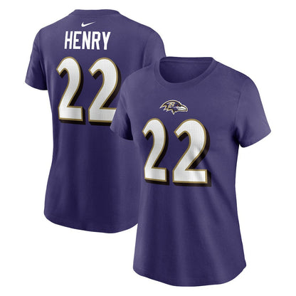 Derrick Henry Baltimore Ravens Women's Player Name & Number T-Shirt - Purple | Nike cheap