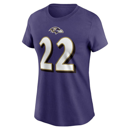 Derrick Henry Baltimore Ravens Women's Player Name & Number T-Shirt - Purple | Nike cheap
