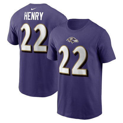 Derrick Henry Baltimore Ravens Player Name & Number T-Shirt - Purple | Nike outlet