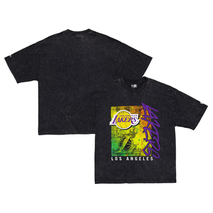 Los Angeles Lakers Sport Classics Enzyme Washed T-Shirt - Black | New Era discount