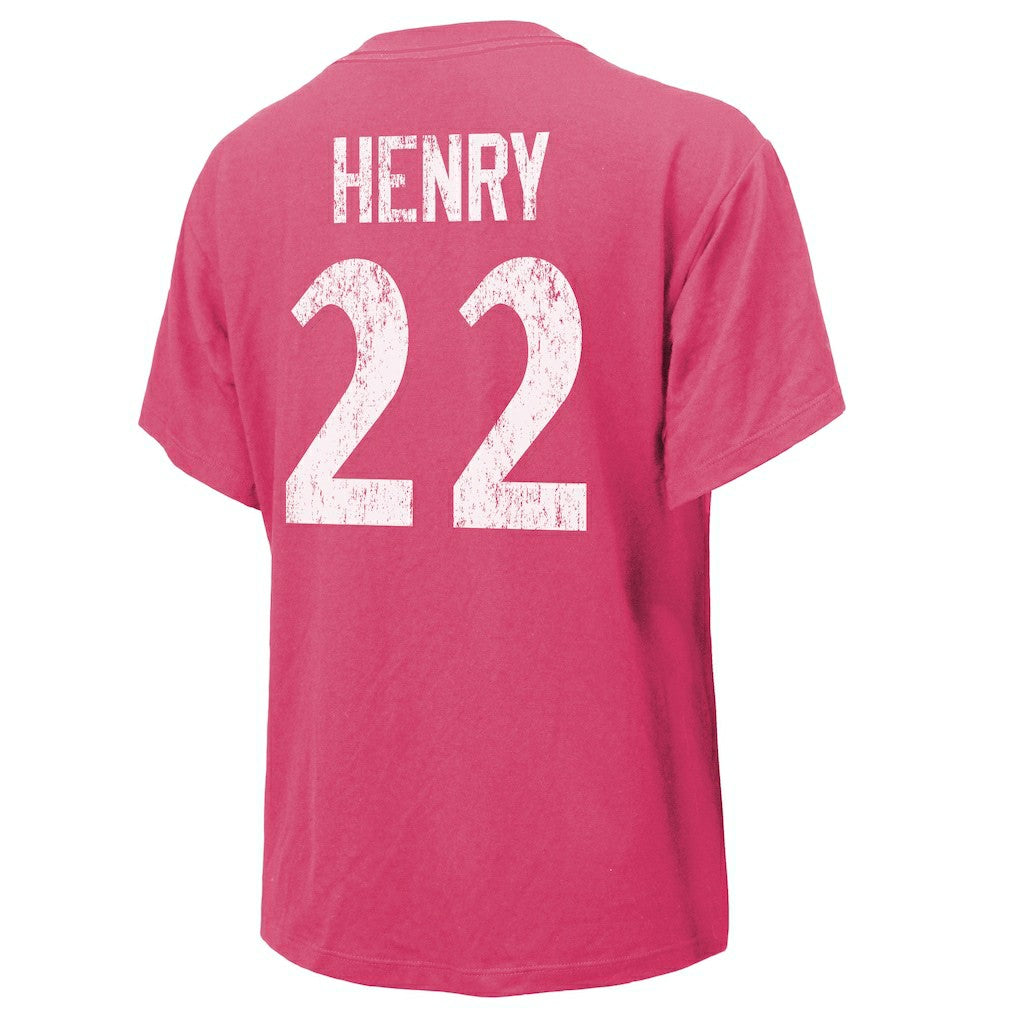 Derrick Henry Baltimore Ravens Majestic Threads Women's Name & Number T-Shirt - Pink for sale