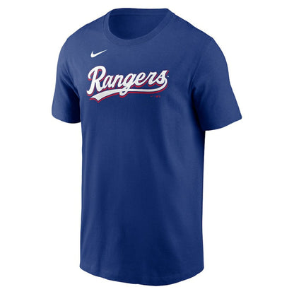 Evan Carter Texas Rangers Fuse Name & Number T-Shirt - Royal | Nike