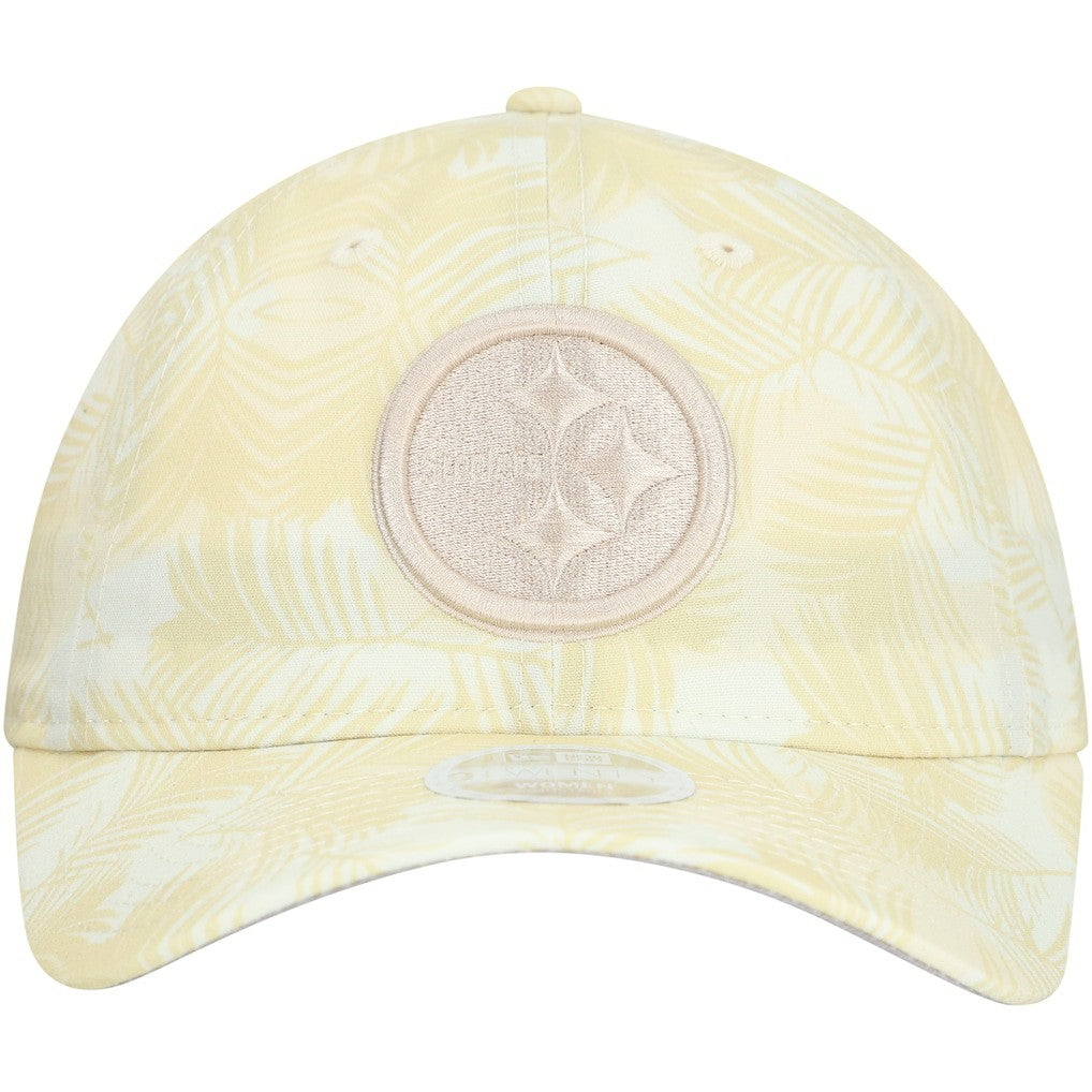 Pittsburgh Steelers New Era Women's Frond 9TWENTY Adjustable Hat - Cream outlet