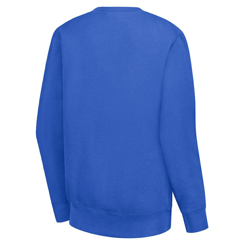 Detroit Pistons G-III 4Her by Carl Banks Women's Heart Graphic Fleece Pullover Sweatshirt sale - Royal on sale