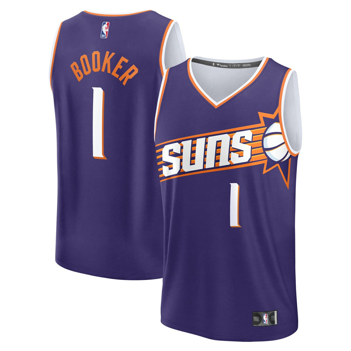 Devin Booker Phoenix Suns Fast Break Replica Player Jersey - Icon Edition - Purple | Fanatics for sale