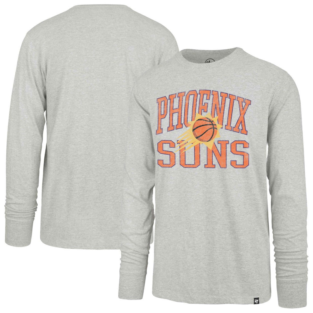 Phoenix Suns '47 First Rate Franklin Long Sleeve T-Shirt - Gray | 47 brand discount