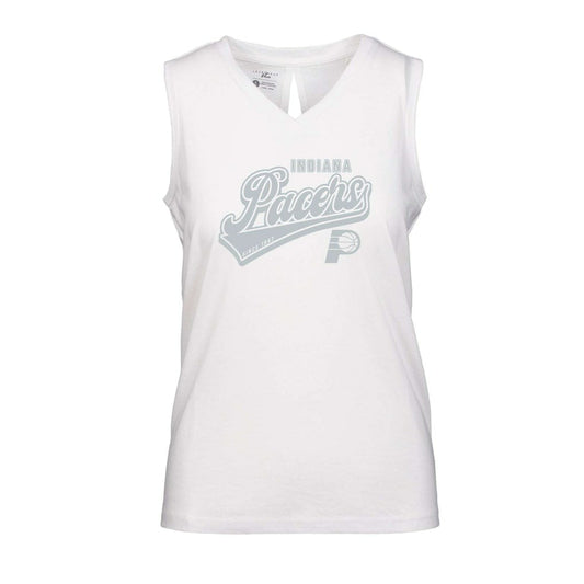 Indiana Pacers Levelwear Women's Paisley Sweep V-Neck Tank Top - White outlet