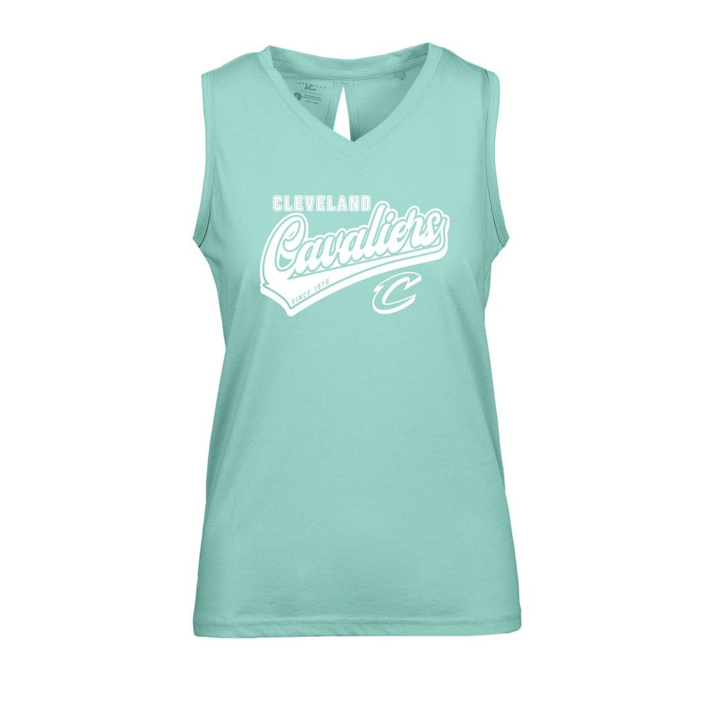 Cleveland Cavaliers Levelwear Women's Paisley Sweep V-Neck Tank Top sale - Mint outlet