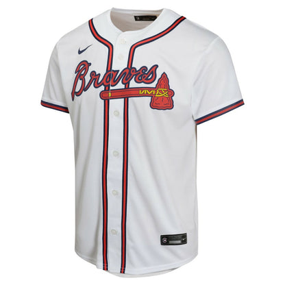 Ozzie Albies Atlanta Braves Youth Home Game Player Jersey - White | Nike