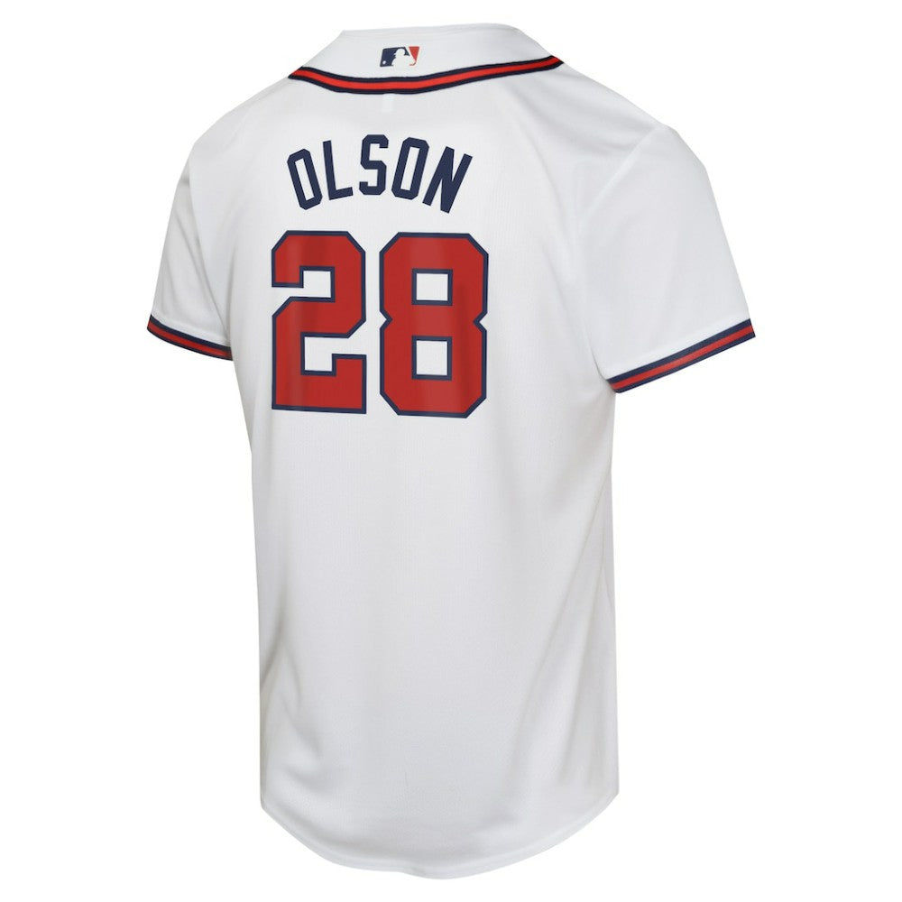 Matt Olson Atlanta Braves Youth Home Game Player Jersey - White | Nike