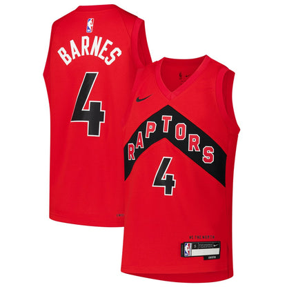 Scottie Barnes Toronto Raptors Youth Swingman Jersey - Icon Edition - Red | Nike on sale
