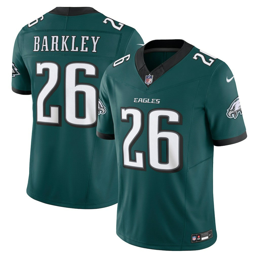 Saquon Barkley Philadelphia Eagles Vapor F.U.S.E. Limited Jersey - Midnight Green | Nike cheap