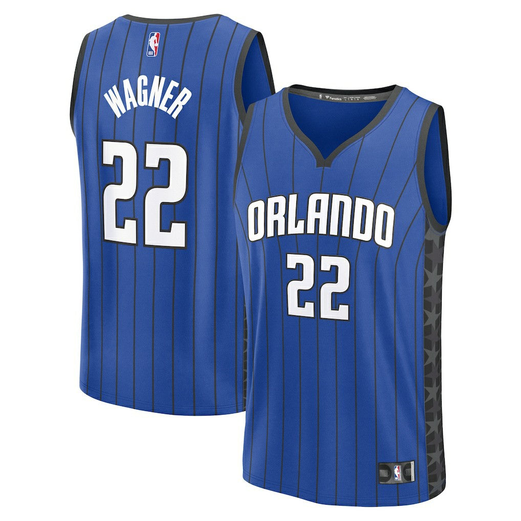 Franz Wagner Orlando Magic Fast Break Replica Player Jersey - Statement Edition - Blue | Fanatics shop