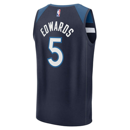 Anthony Edwards Minnesota Timberwolves Fast Break Replica Player Jersey - Icon Edition - Navy | Fanatics cheap