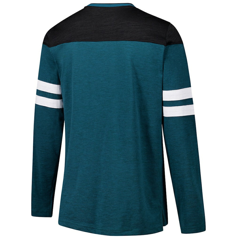 Philadelphia Eagles G-III Sports by Carl Banks Adaptive Hail Mary Long Sleeve T-Shirt - Midnight Green/Black sale