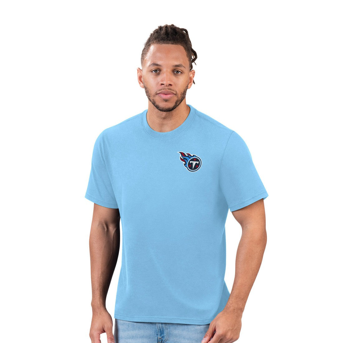 Tennessee Titans Margaritaville Flip Flop T-Shirt - Light Blue on sale