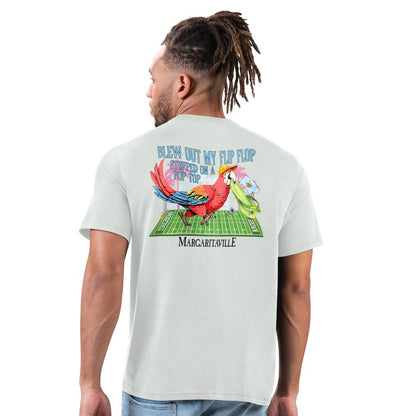 Minnesota Vikings Margaritaville Flip Flop T-Shirt - Gray outlet