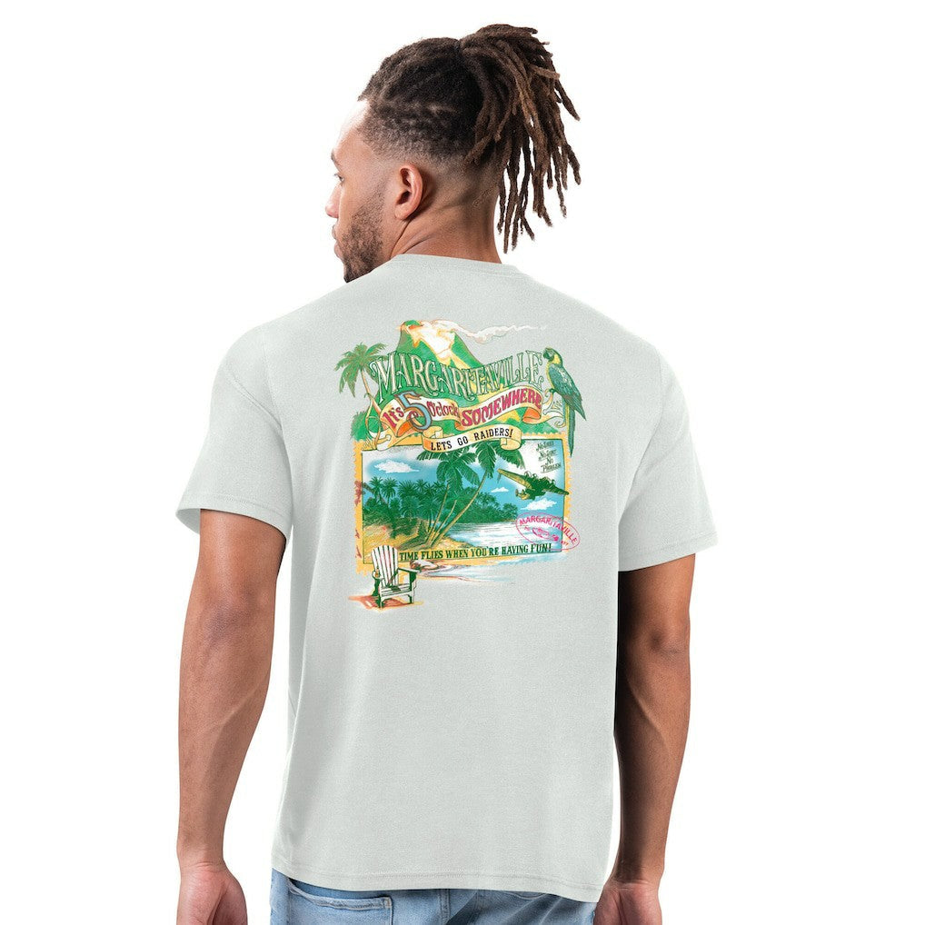 Las Vegas Raiders Margaritaville Time Flies T-Shirt - Gray discount