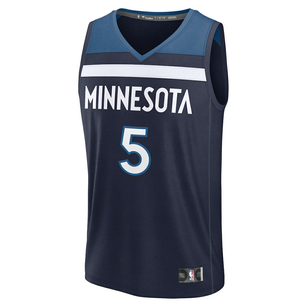 Anthony Edwards Minnesota Timberwolves Fast Break Replica Player Jersey - Icon Edition - Navy | Fanatics outlet