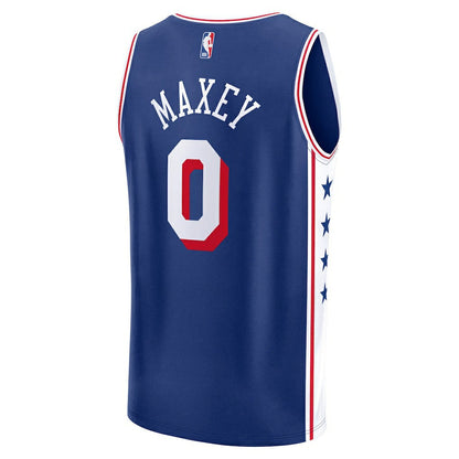 Tyrese Maxey Philadelphia 76ers Fast Break Replica Player Jersey - Icon Edition - Royal | Fanatics for sale