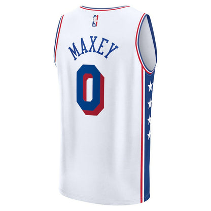 Tyrese Maxey Philadelphia 76ers Fast Break Replica Player Jersey - Association Edition - White | Fanatics sale