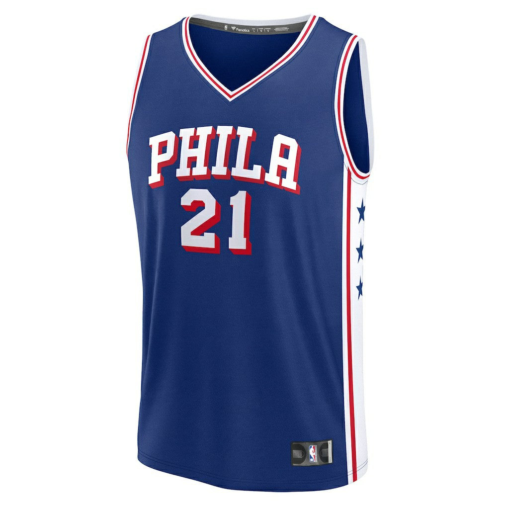 Joel Embiid Philadelphia 76ers Fast Break Replica Player Jersey - Icon Edition - Royal | Fanatics online