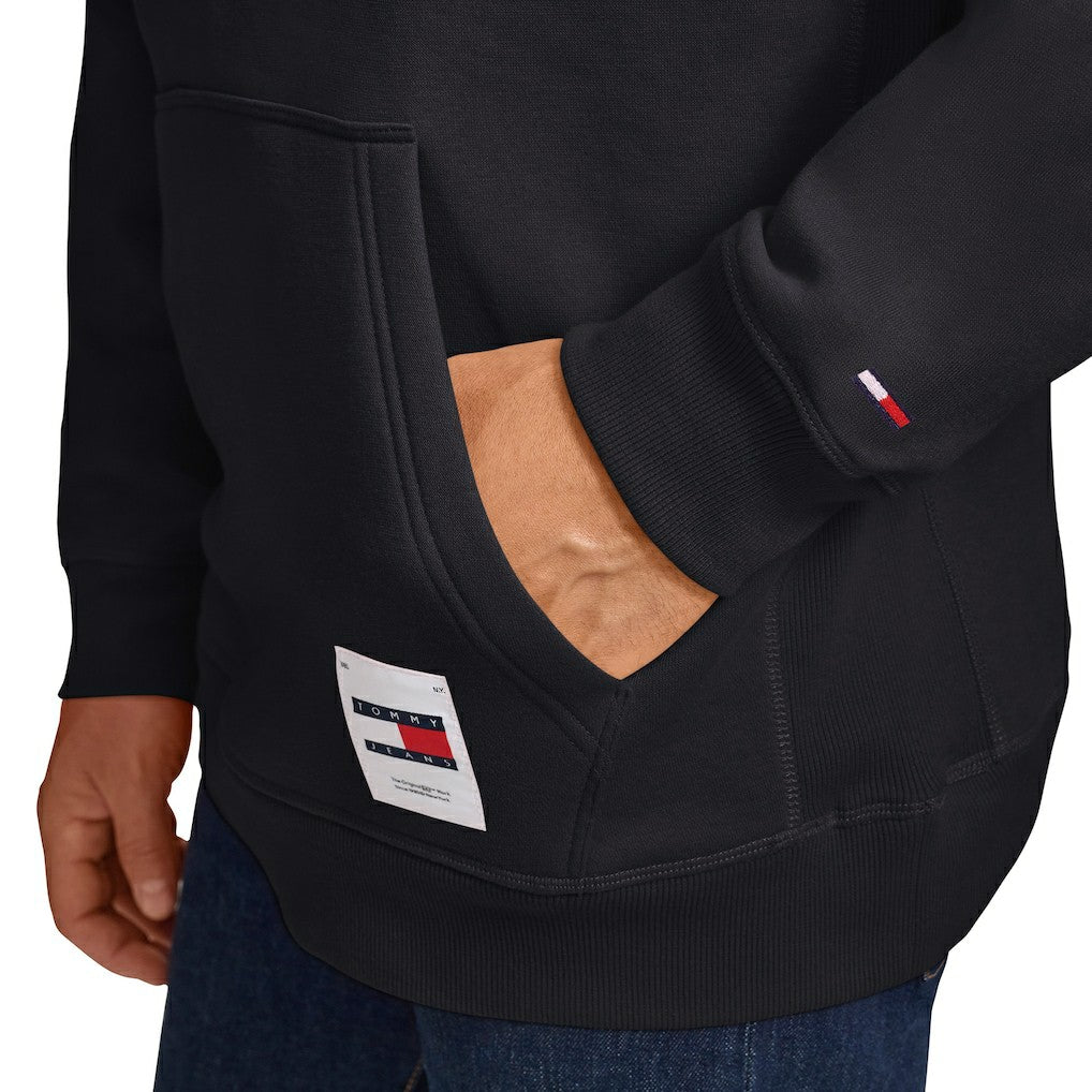 Brooklyn Nets Tommy Jeans Sebastian Pullover Hoodie - Black outlet