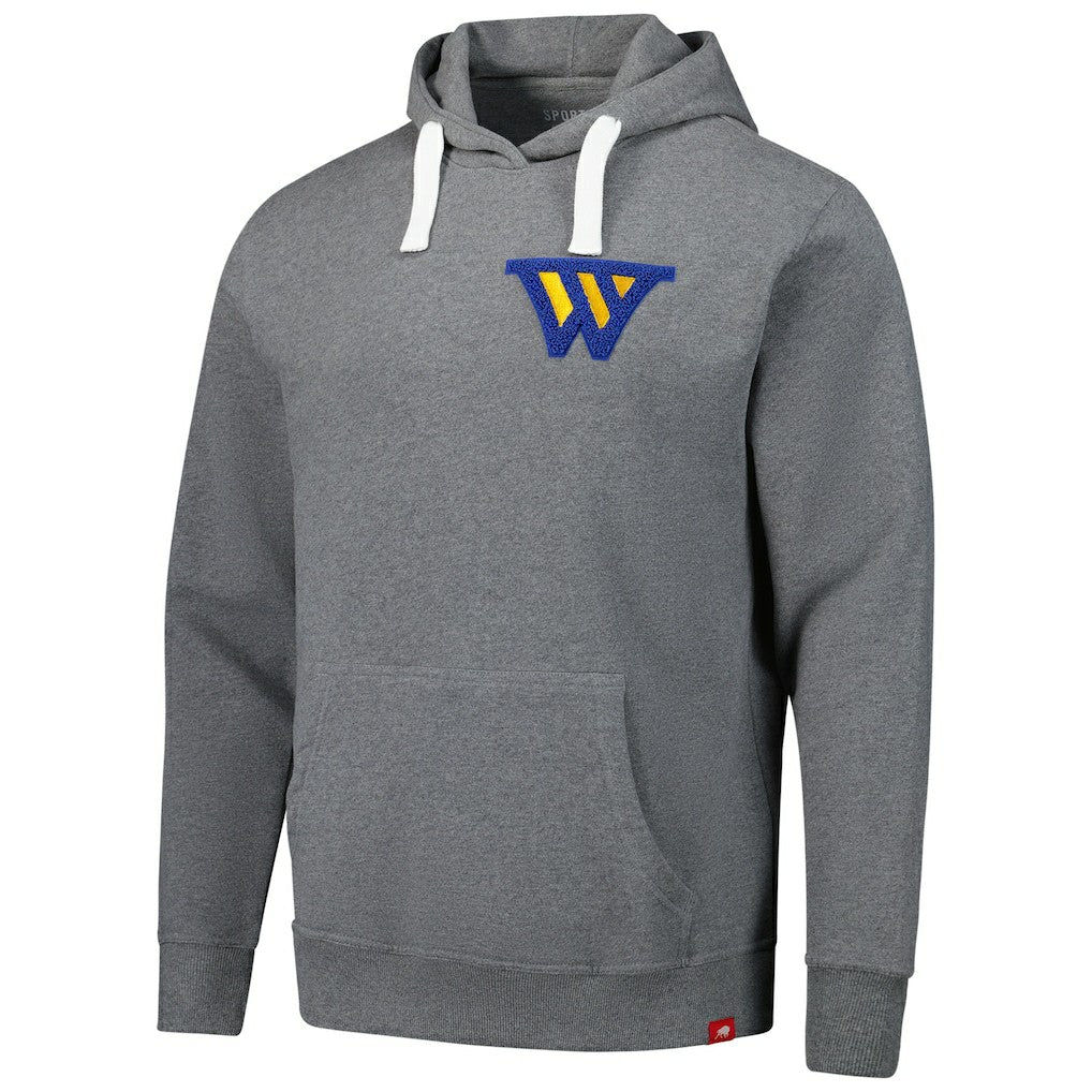 Golden State Warriors Sportiqe Unisex Varsity Collection Blake Pullover Hoodie - Heather Gray shop